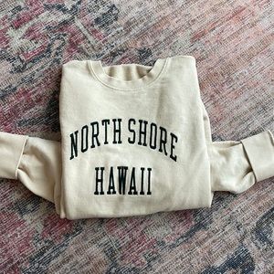 Super cute north shore Hawaii oversized crew neck